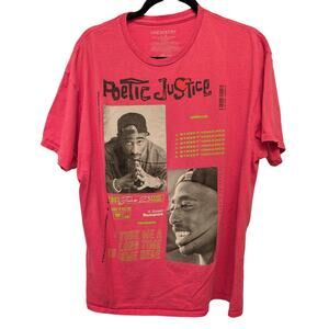 Chemistry Tupac Shakur Poetic Justice Graphic Tee Pink Cotton A‎ Street Romance